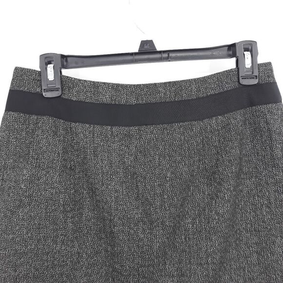 The Limited Schoolgirl Tweed Ribbon Detailing Mini Skirt Pockets Black Sz 2 - Picture 7 of 12